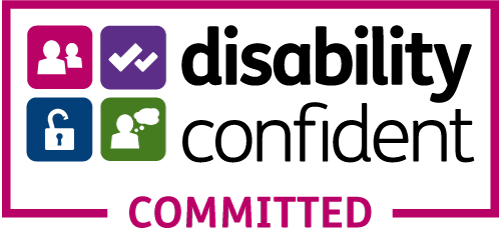 Disability Confident badge Disability Confident Committed Employer badge