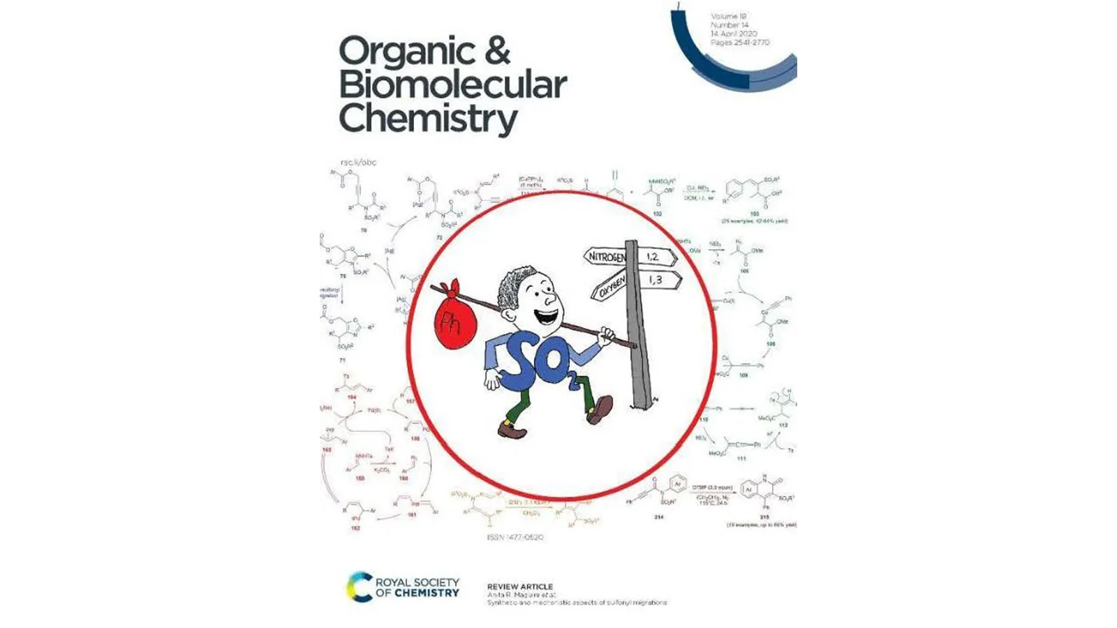 Journal cover of a Organic and Biomolecular Chemistry